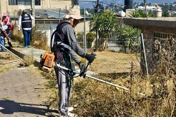 Alcalde Alfonso Sánchez García encabeza acrofaena en Acuitlapilco para continuar con el rescate de la ciudad